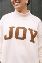 Load image into Gallery viewer, JOY Mock Neck Sweatshirt - Oat Milk Cream

